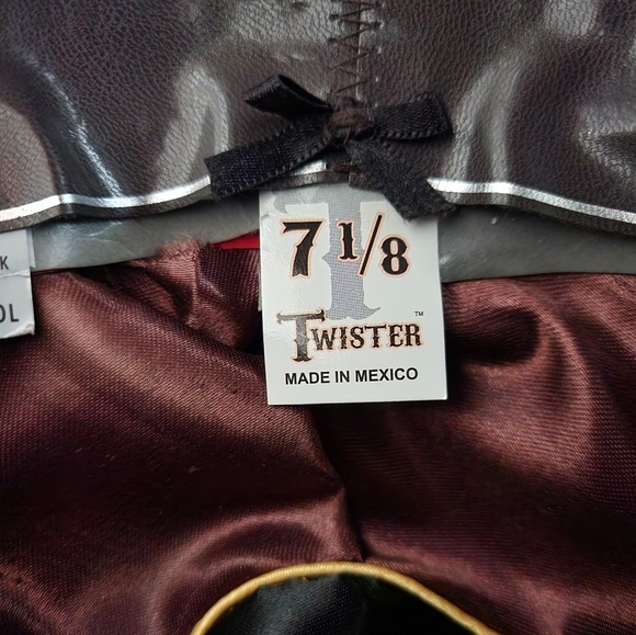 Twister El Paso 100% Wool Western Brown Cowboy Hat 7 1/8